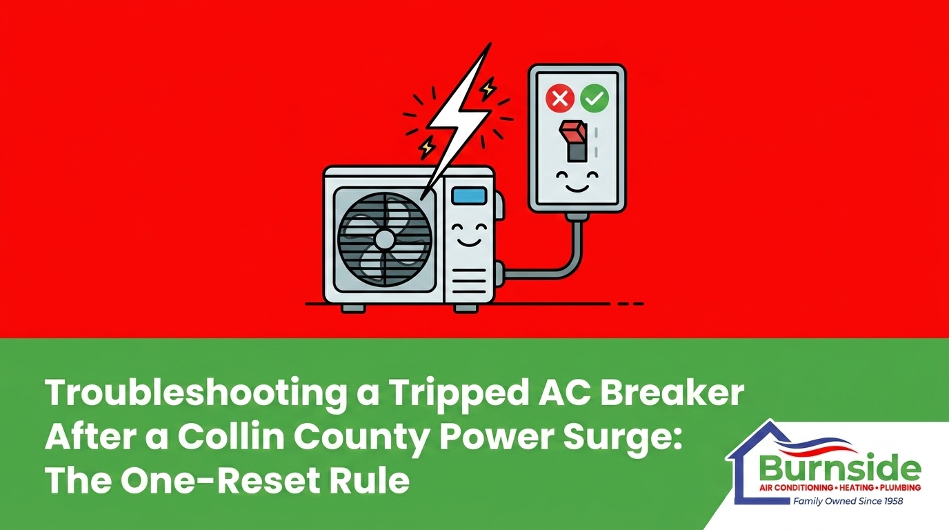 Troubleshooting a Tripped AC Breaker After a Collin County Power Surge