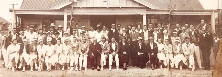 Waimairi Tennis Club opening day 1934 historical photo