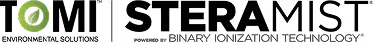 Logo of an abstract green circular shape with the text Visionary Ionization Technology™