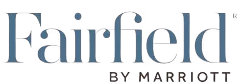 Fairfield by Marriott logo in simple gray text on a transparent background.