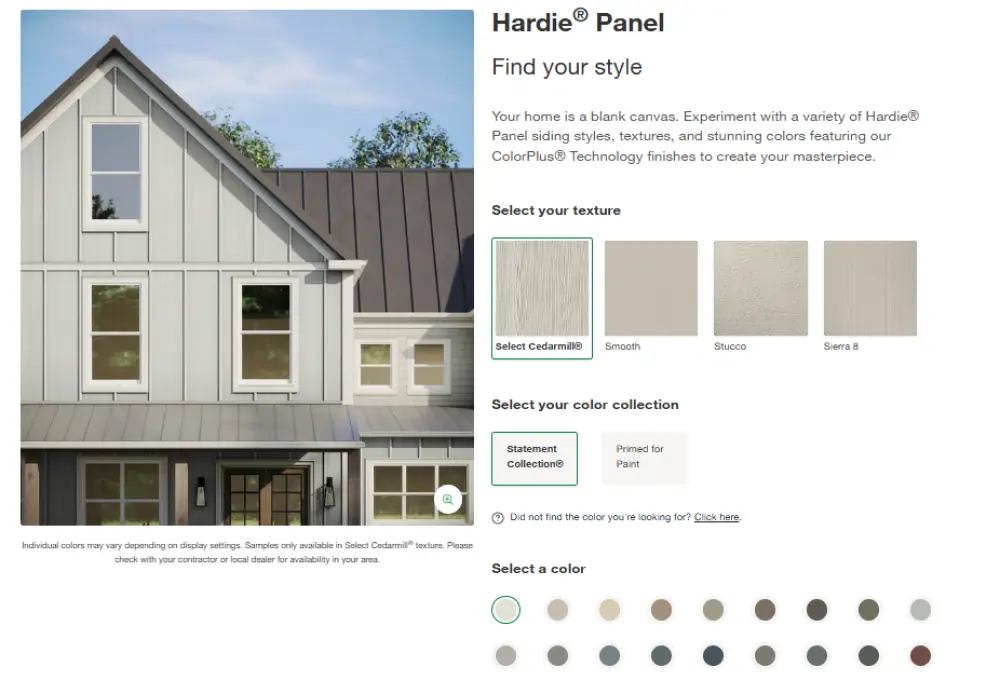 James Hardie Product Colors and Styles