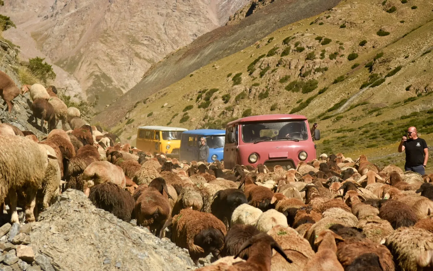 Onvoorspelbaar wildkamperen bij een kampvuur tijdens de DVJ Elite in Kyrgyzstan