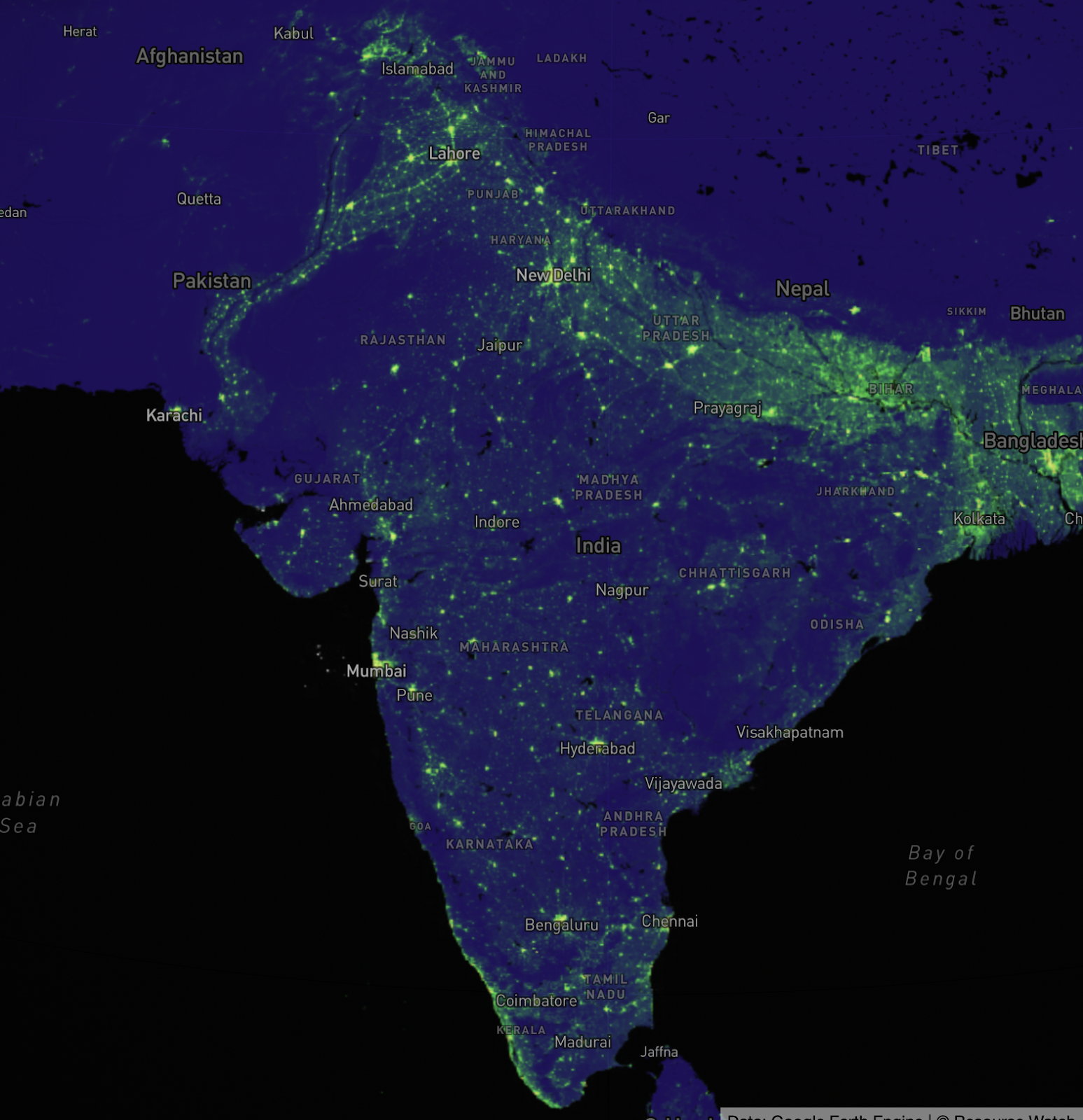 Islands of gold in a sea of shadow: Breaking India’s geographic ...