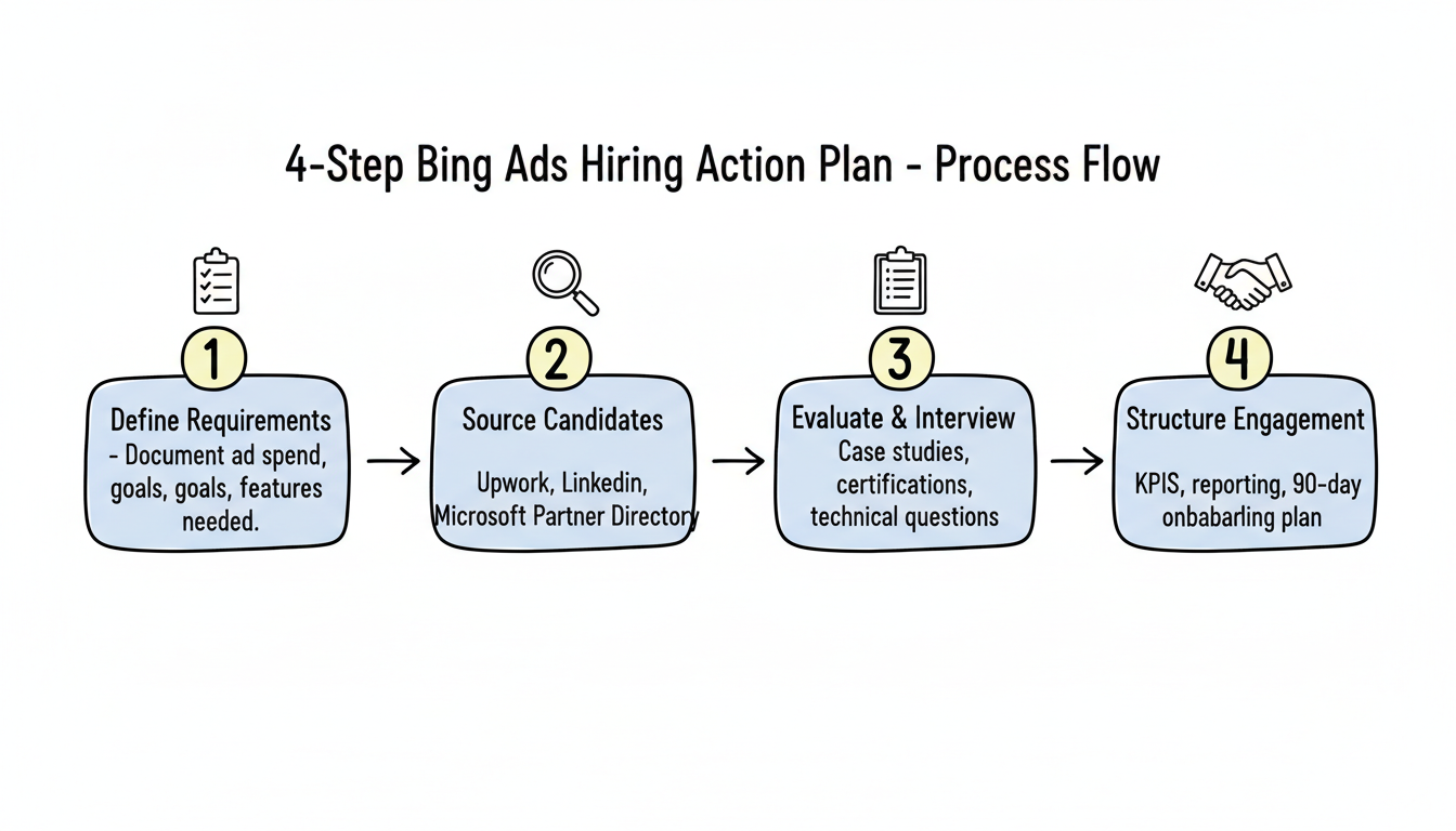4-step hiring action plan for Bing Ads experts