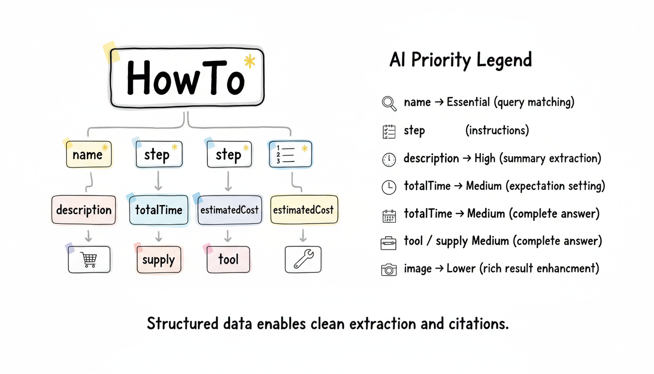 HowTo core properties and AI priority
