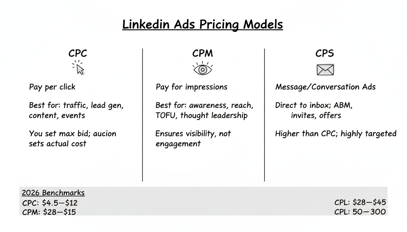 LinkedIn Ads Pricing Models