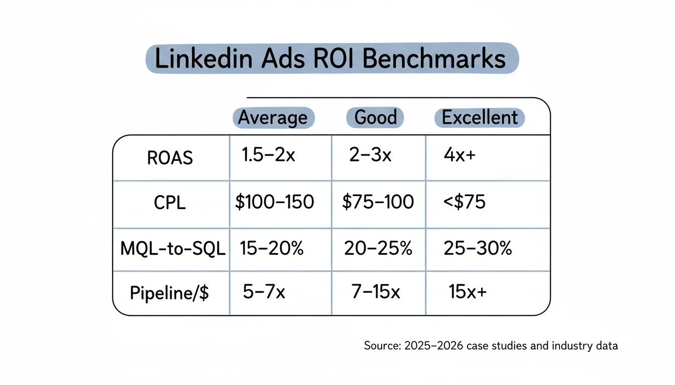 LinkedIn Ads ROI Benchmarks