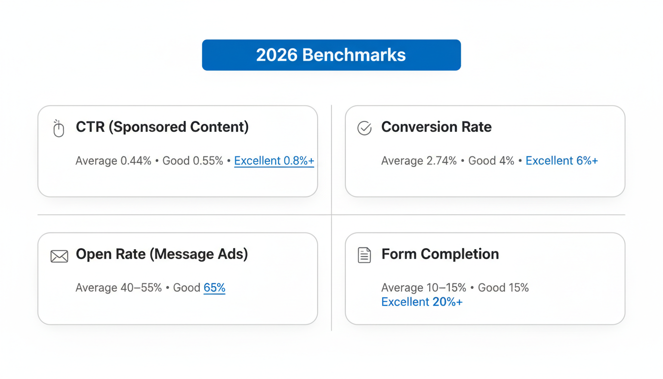 LinkedIn Ads Benchmarks 2026 (Notion style)