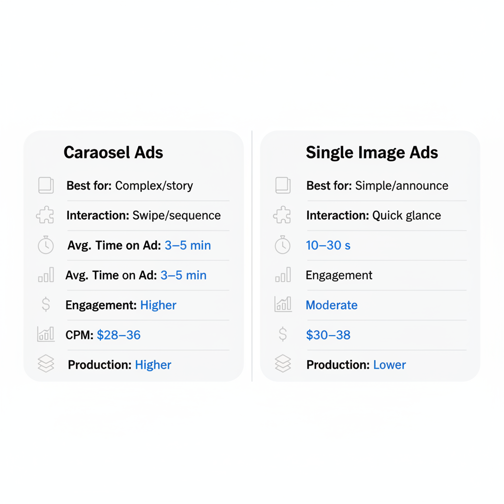 Carousel vs Single Image comparison
