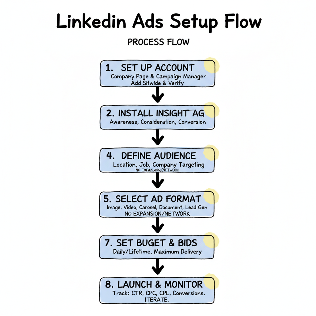 LinkedIn Ads Setup Flow