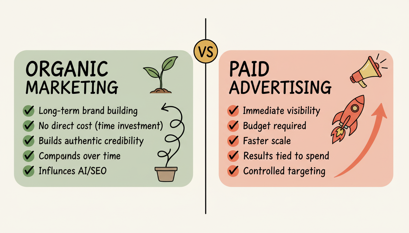 Organic vs Paid Reddit Marketing Comparison