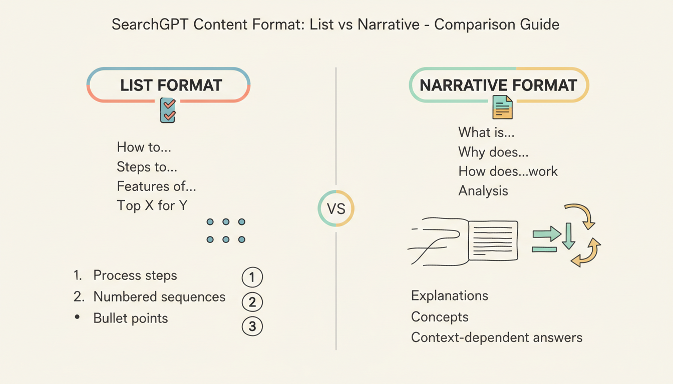 List vs Narrative Format Decision Guide