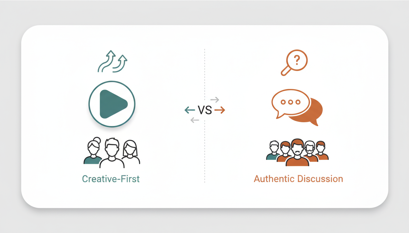 TikTok vs Reddit platform comparison showing key differences in format, demographics, and creative approach