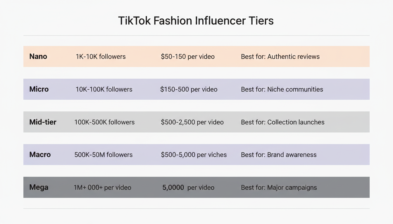 Influencer Tier Strategy and Pricing