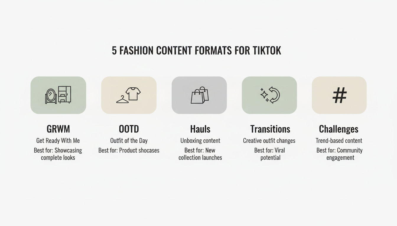 Popular Fashion Content Formats on TikTok