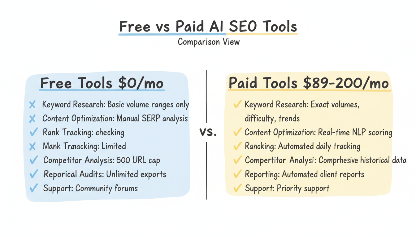 A diagram showing the difference between a simple AI content generator and a full AI automation platform.