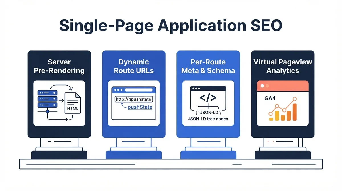 Core technical pillars of Single-Page Application SEO architecture