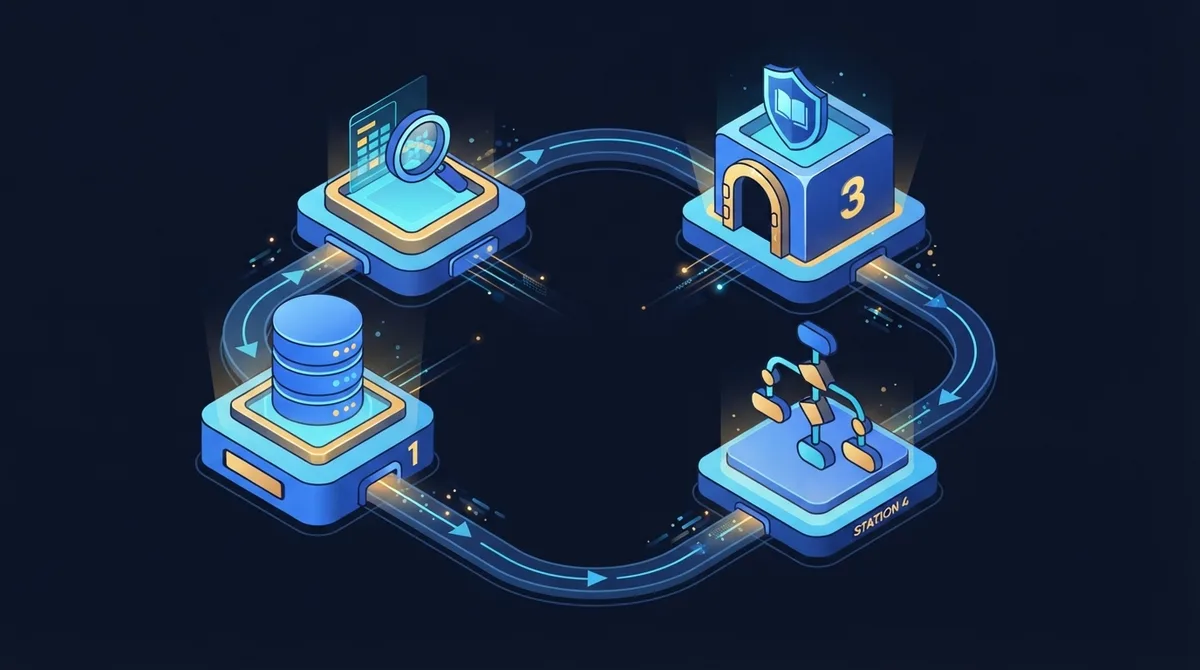 Continuous four-step negative keyword management lifecycle: Seed list, Search term mining, Shared library, and Campaign segmentation