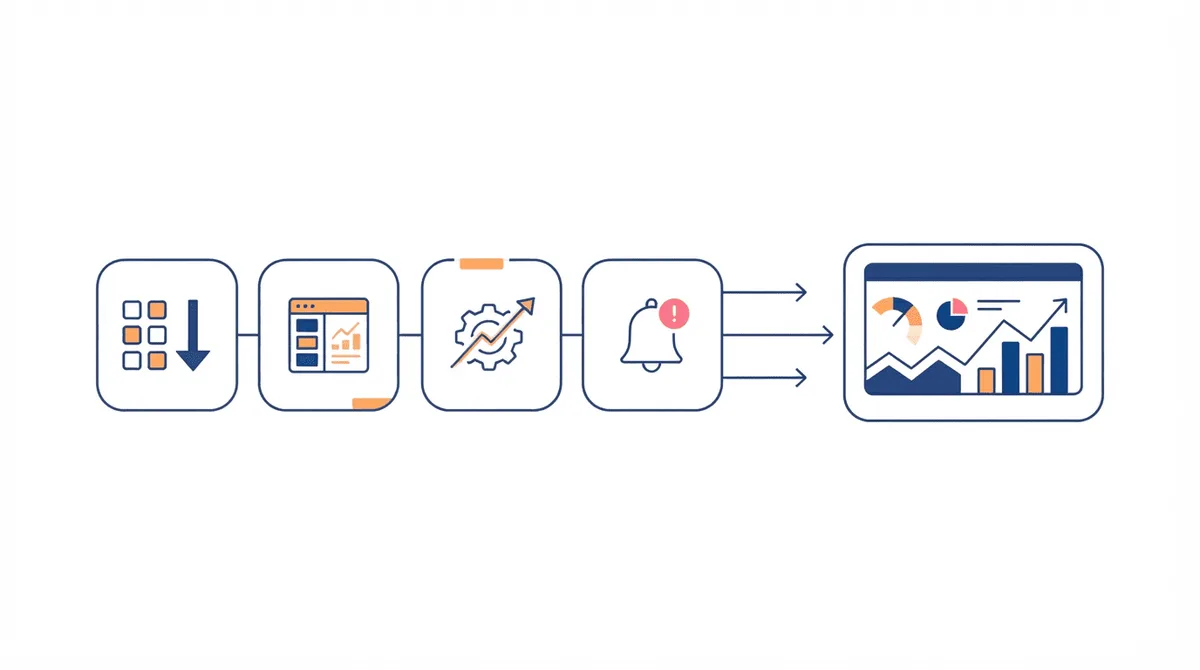 Flat-vector diagram of cross-account tools available only at the manager-account level.