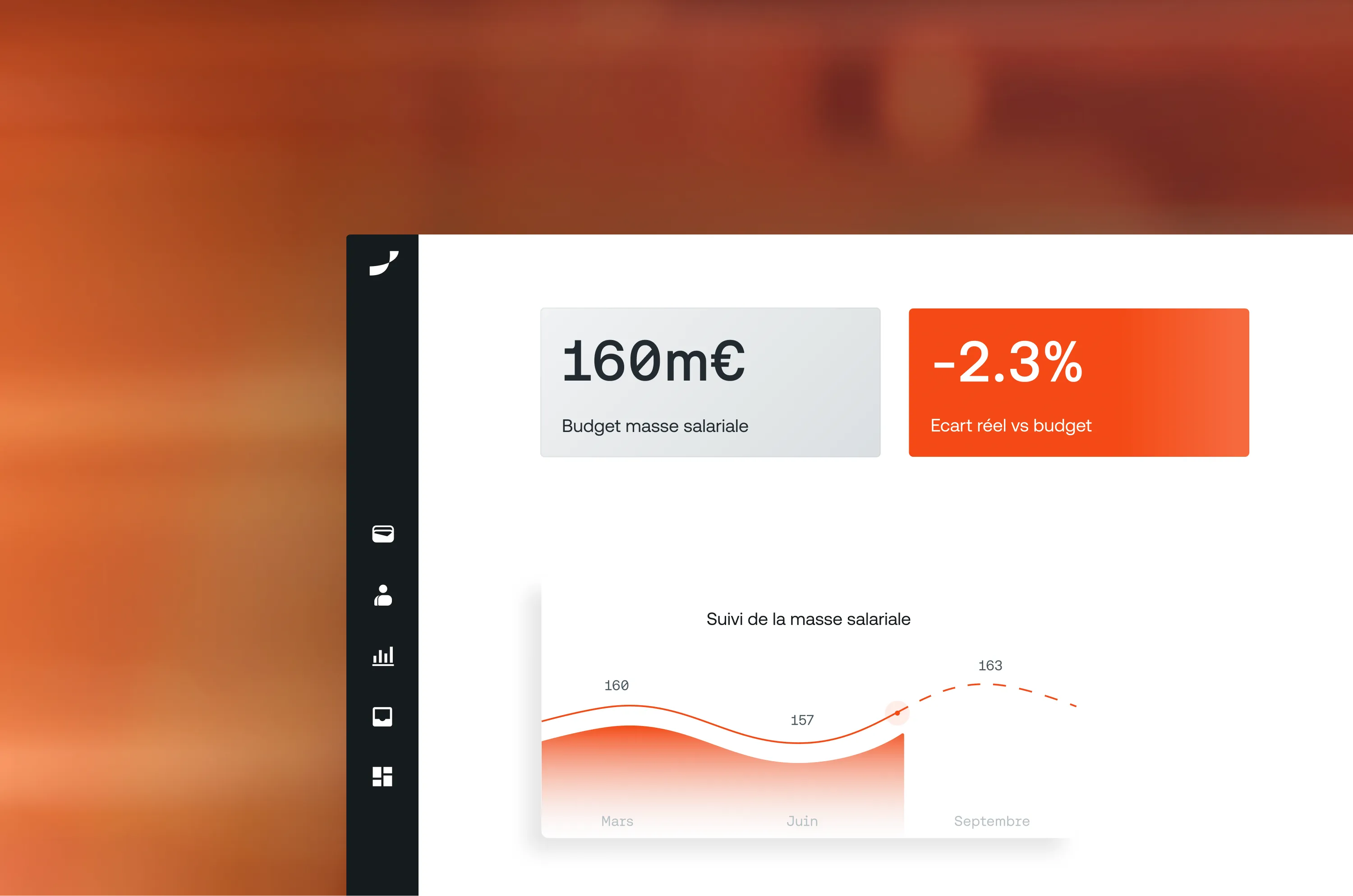 interface scenario rh avec budget masse salariale et suivi budgetaire