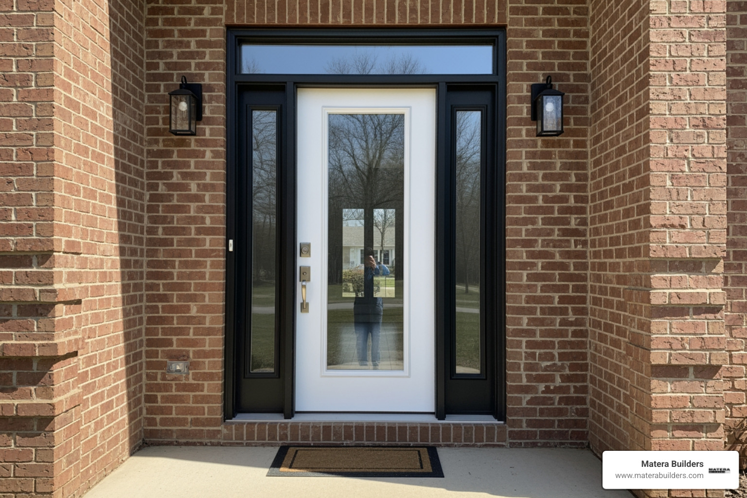 Contemporary modern entry door with clean lines and large glass panels - Modern entry doors NJ Contemporary modern entry door with clean lines and large glass panels - Modern entry doors NJ