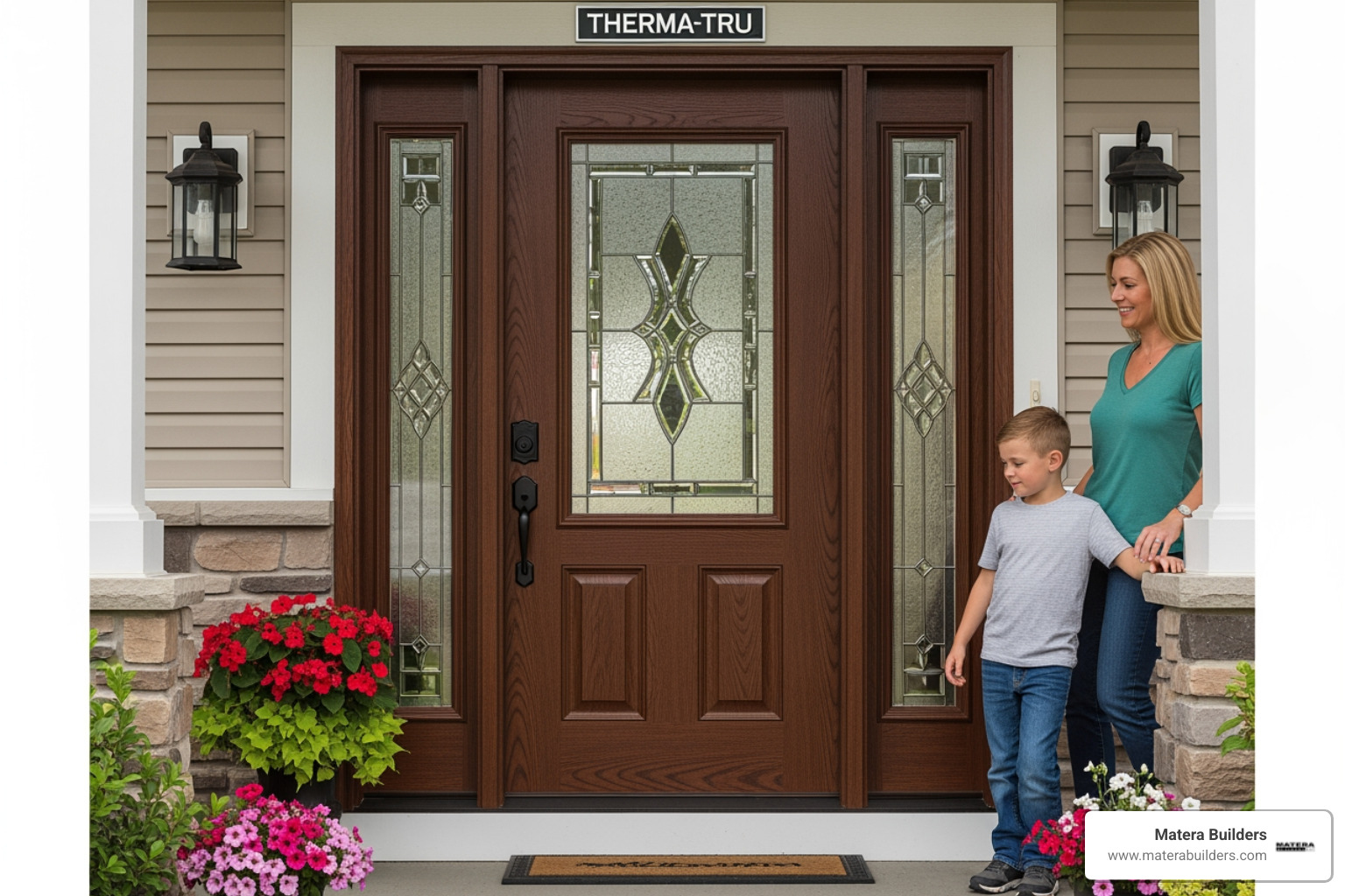 Cross section of a Therma-Tru fiberglass door showing the polyurethane foam core and weather stripping - therma tru entrance Cross section of a Therma-Tru fiberglass door showing the polyurethane foam core and weather stripping - therma tru entrance