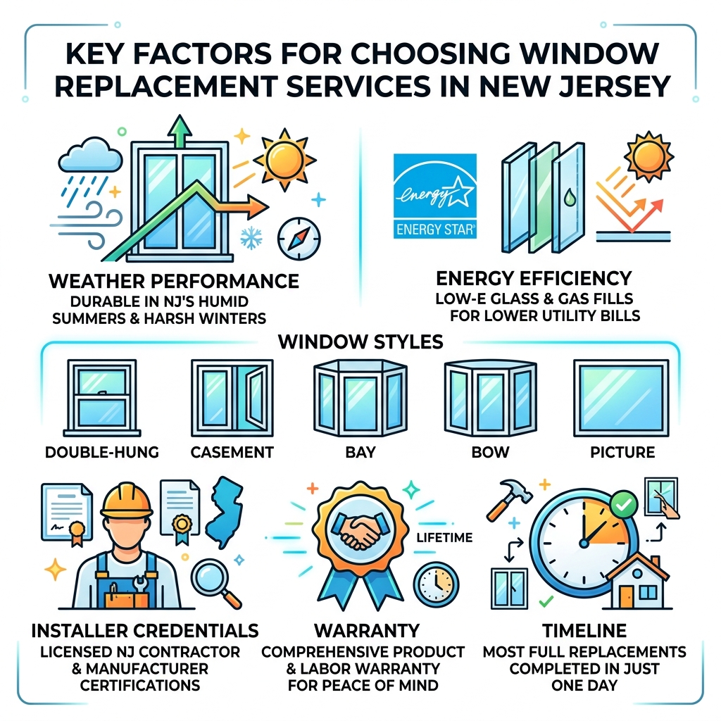 Key factors for choosing window replacement services in New Jersey infographic - Window replacement services New Jersey Key factors for choosing window replacement services in New Jersey infographic - Window replacement services New Jersey