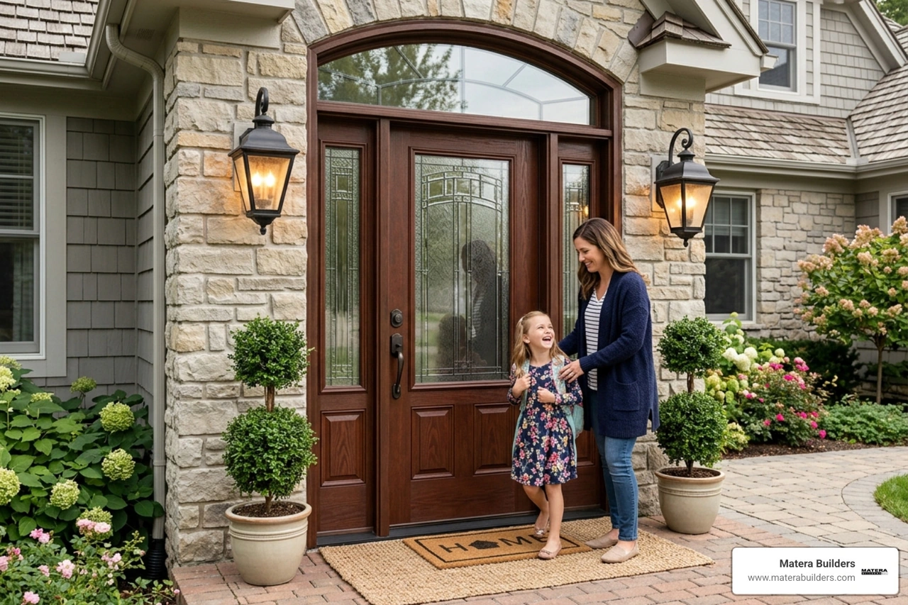 Classic Craft Mahogany door with decorative glass - therma tru front door Classic Craft Mahogany door with decorative glass - therma tru front door