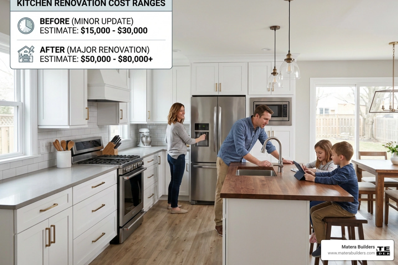 Kitchen renovation cost ranges by project type Kitchen renovation cost ranges by project type