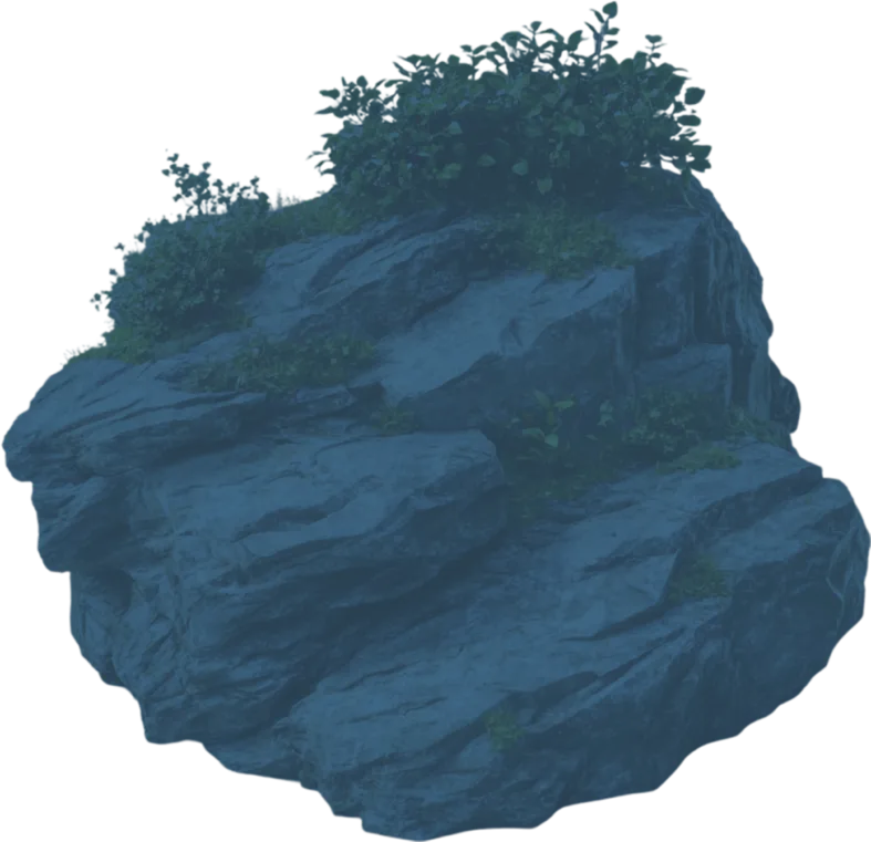 Big blue stone