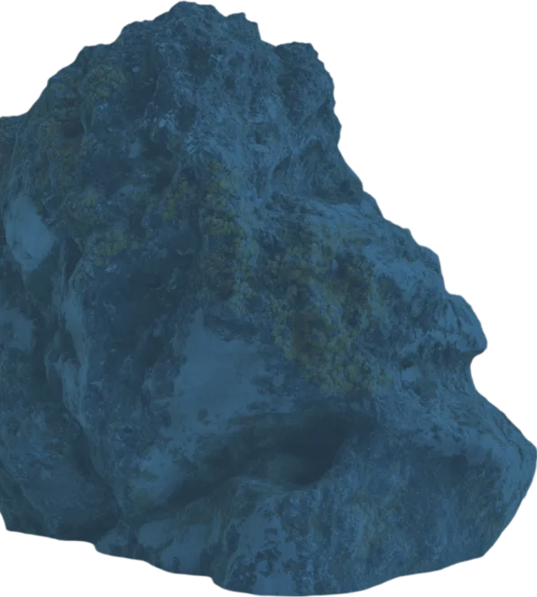 Big blue stone