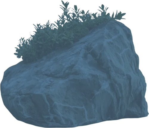 Big blue stone