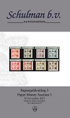 Catalogue cover of Paper Money Auction 3, Schulman b.v.