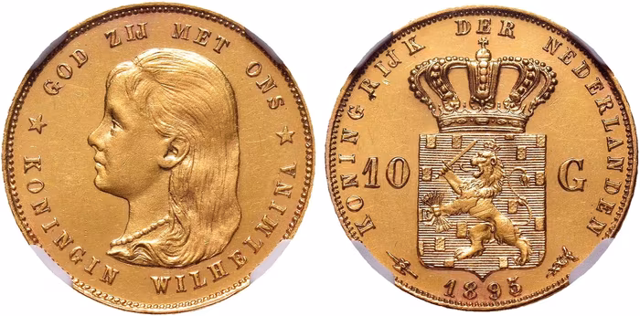 Gouden tientje (10 Gulden) uit 1895