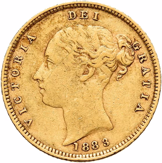 1/2 Sovereign 1883, lot 2074 from Schulman E - Veiling 19