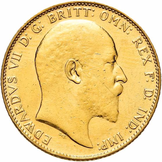 Sovereign 1907, kavel 1557 uit E - Veiling 16 van Schulman