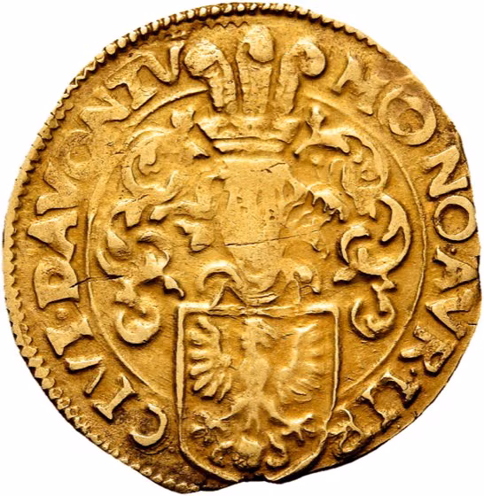 Goudgulden 1618, kavel 3162 uit E - Veiling 14 van Schulman