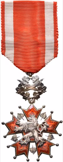 Order of the white lion, kavel 1276 uit E - Veiling 10 van Schulman