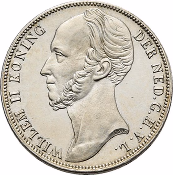 1 Gulden 1846, kavel 1988 uit E - Veiling 1 van Schulman