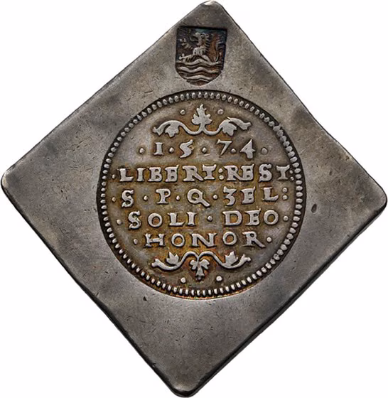 Velddaalder van 36 stuiver 1574, kavel 1925 uit E - Veiling 1 van Schulman