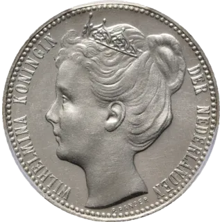 Silver guilder 1901, Wilhelmina