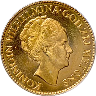 Gold 10 gulden 1926, Wilhelmina