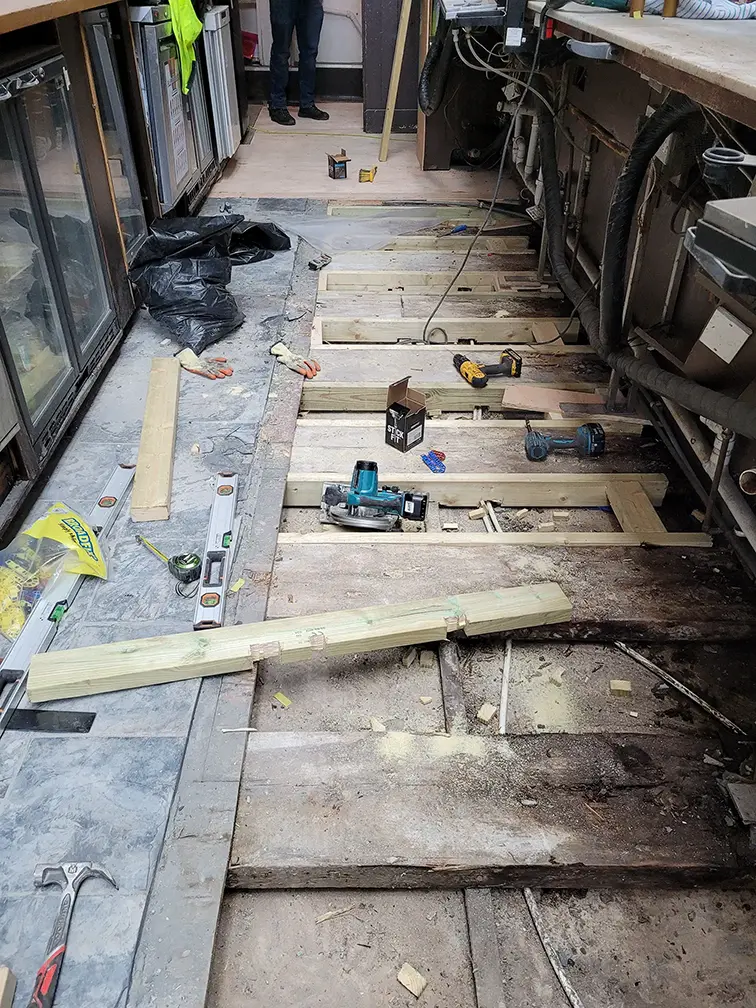 Photograph of maintenance work taking place