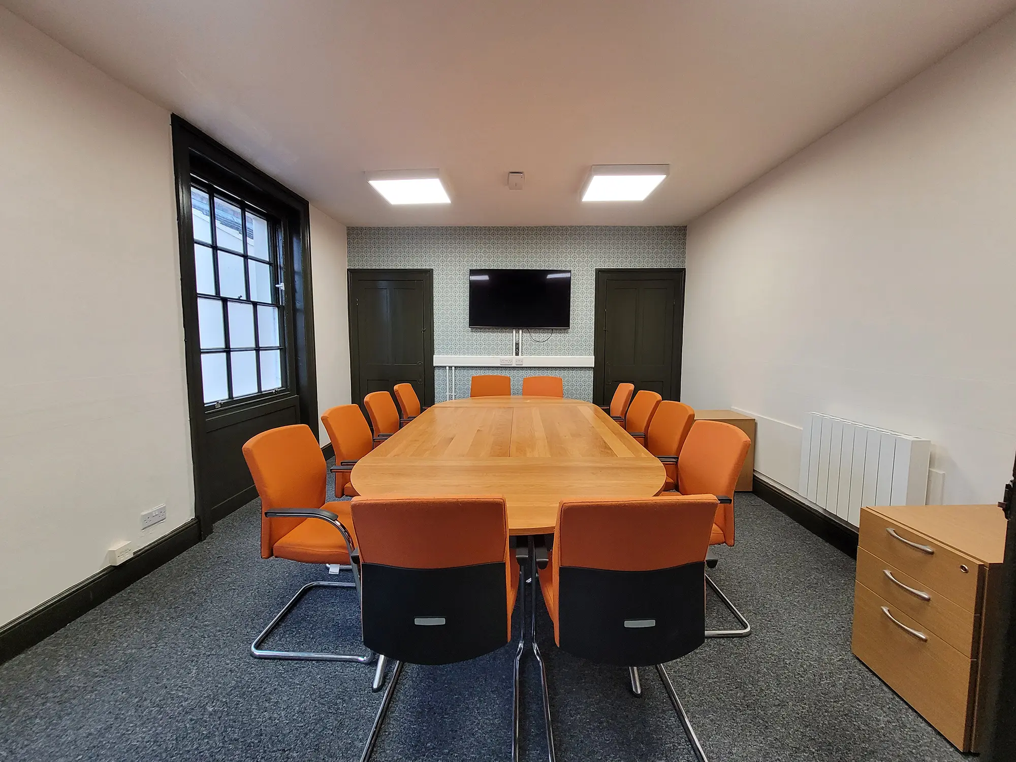 Finished image of office refurbishment work