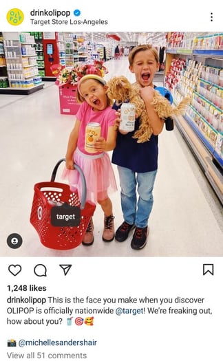 in-store sales campaign for olipop