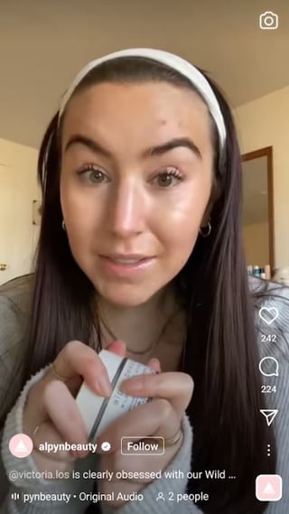 alpyn beauty influencer example