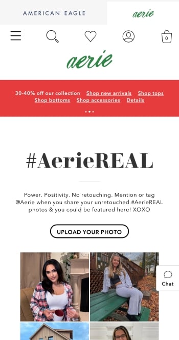 aerie hashtag example