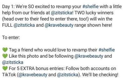 Krave Zitsticka instagram caption