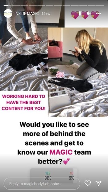 inside magic instagram stories