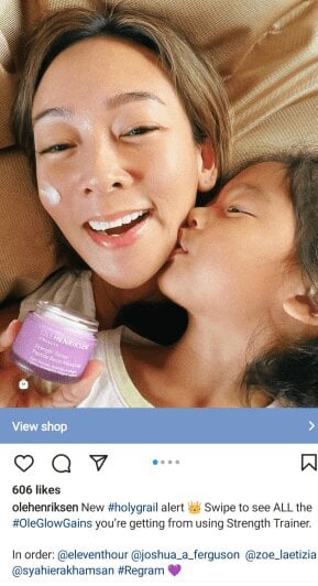 ole henriksen UGC reel example